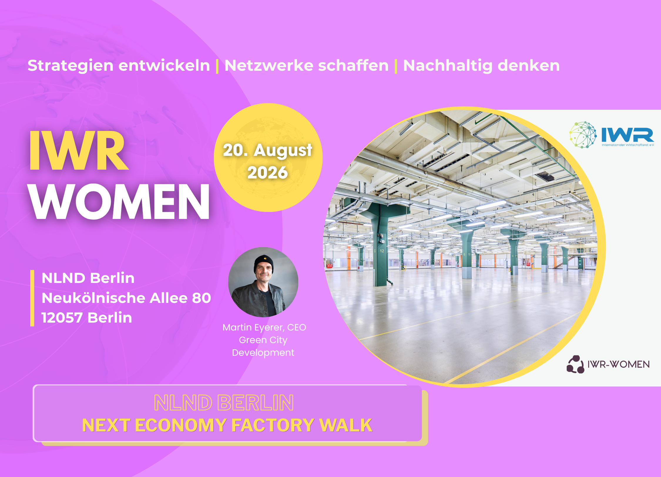 IWR WOMEN  & MEN   Next Economy Factory Walk  NLND Berlin